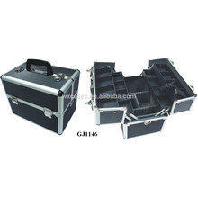 strong aluminum tool case with 4 plastic trays&adjustable compartments on the case bottom manufacturer